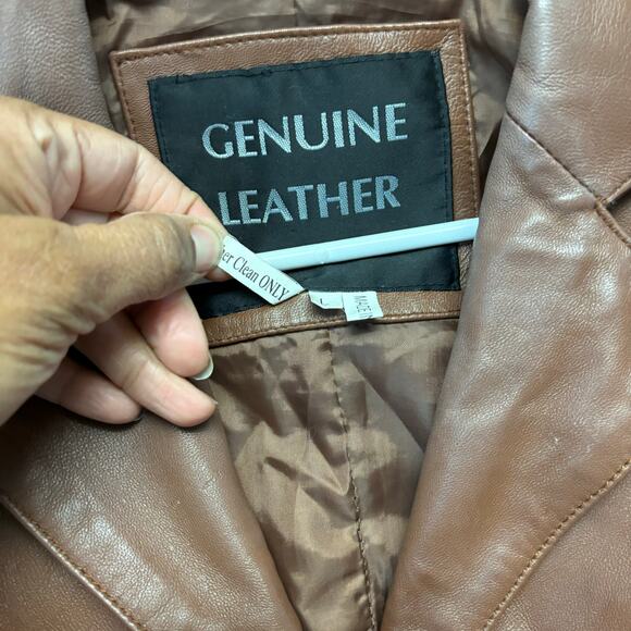 Navarre Leather Company Jacket Blazer Button Down Preppy Academia Boho Country - Picture 7 of 11